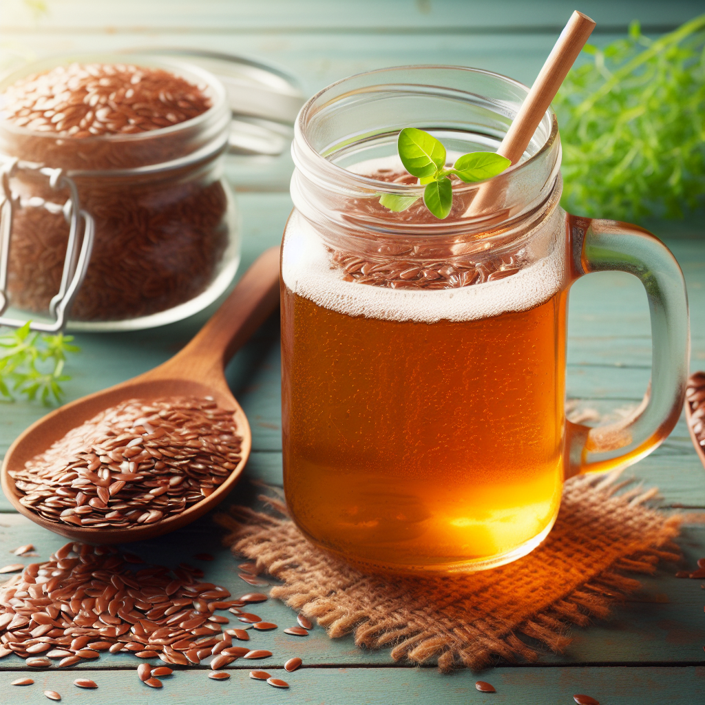 Bebida Revitalizante con Semillas de Linaza para tu sistema digestivo: Tu aliado natural para promover la salud digestiva