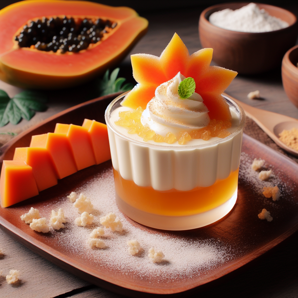 Mouse Fácil y Nutritivo con Papaya en Polvo: Un Toque Tropical que Beneficia tu Salud