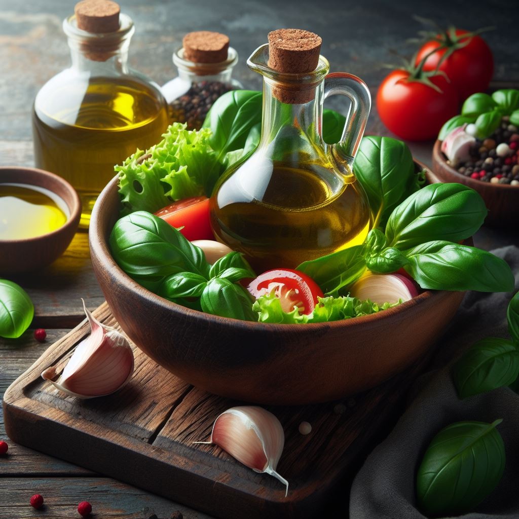 Aderezo para Ensalada Fresca con Toque de Albahaca Orgánica